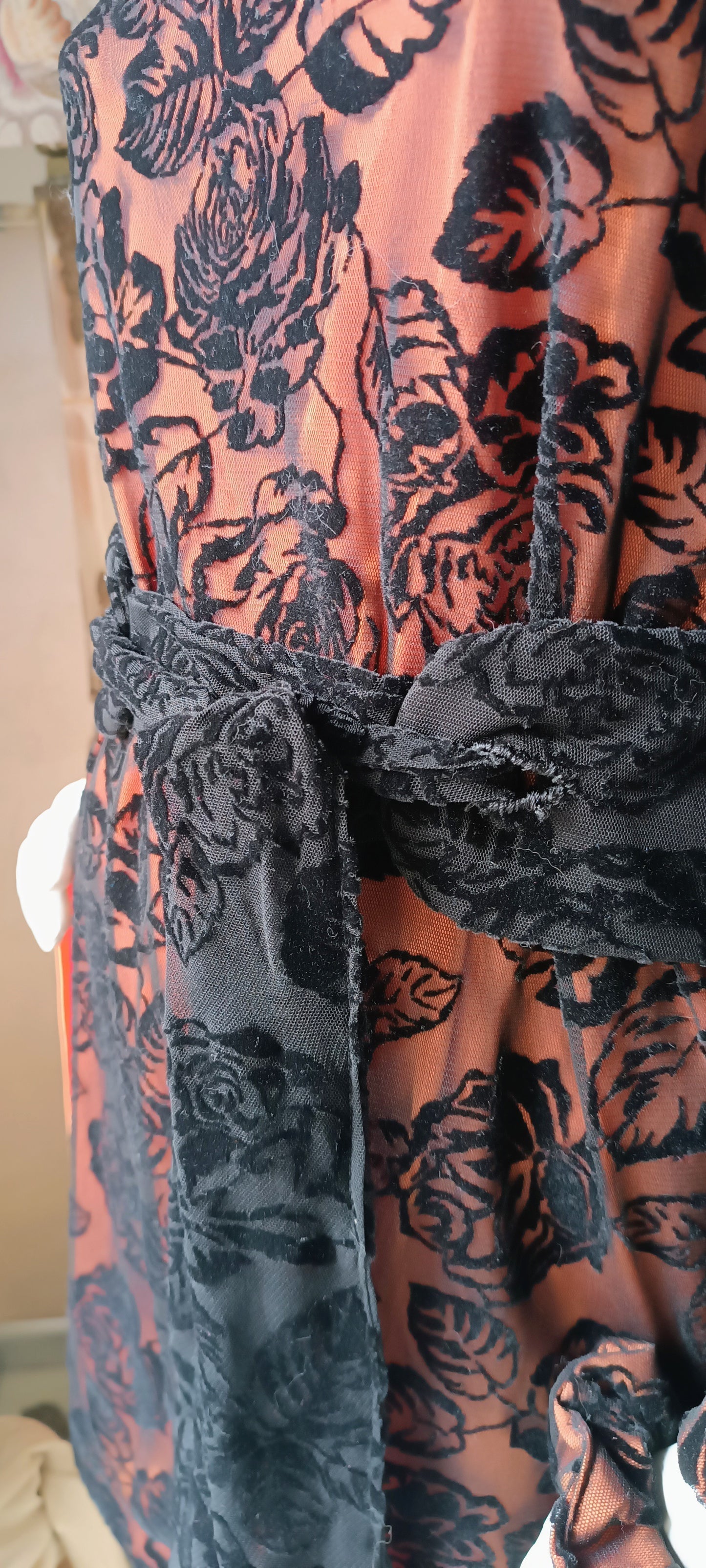 Cintura "Liberty" con due fusciacche (nera ed arancione)