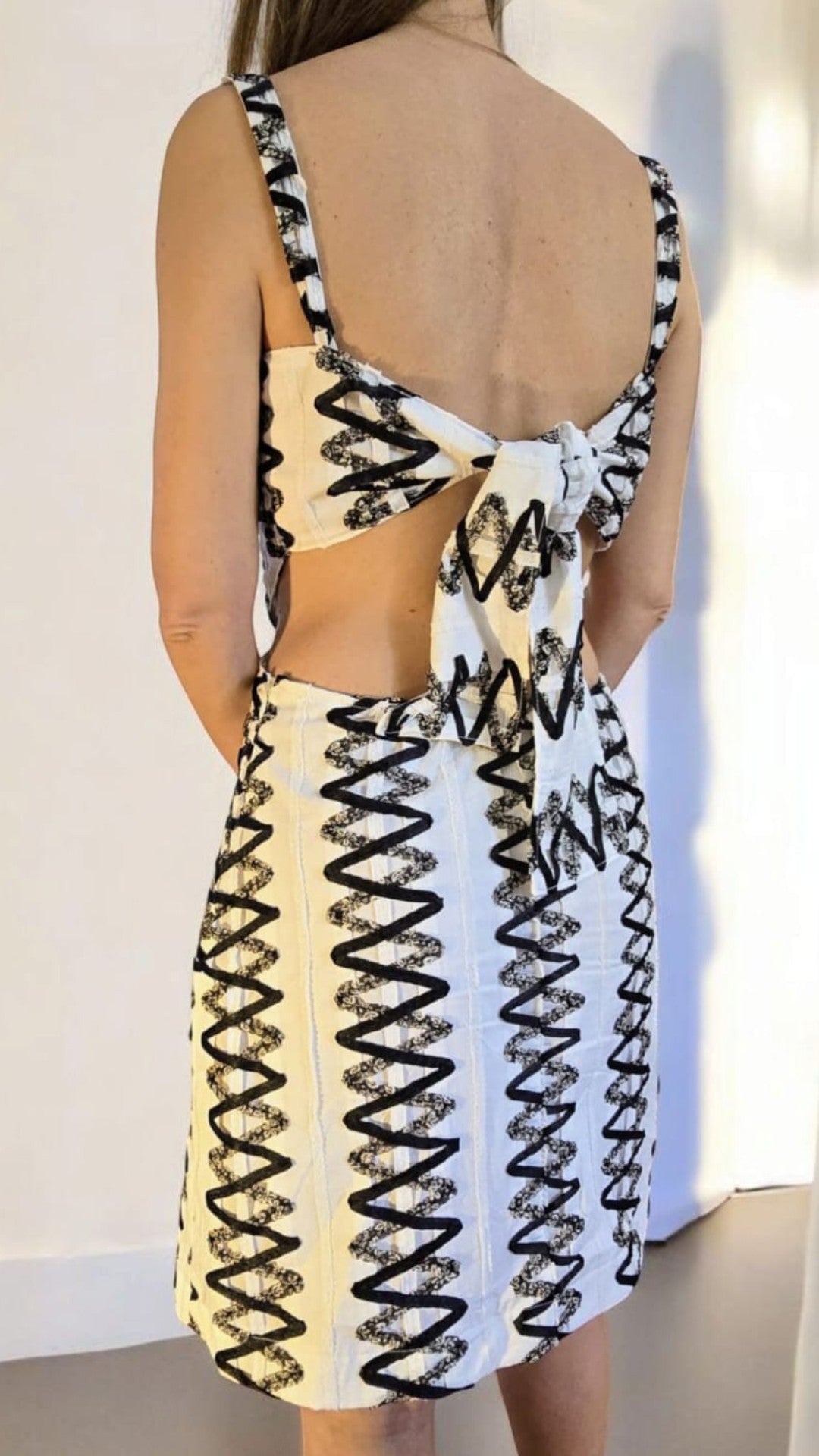 Abito Capri in tessuto macramè