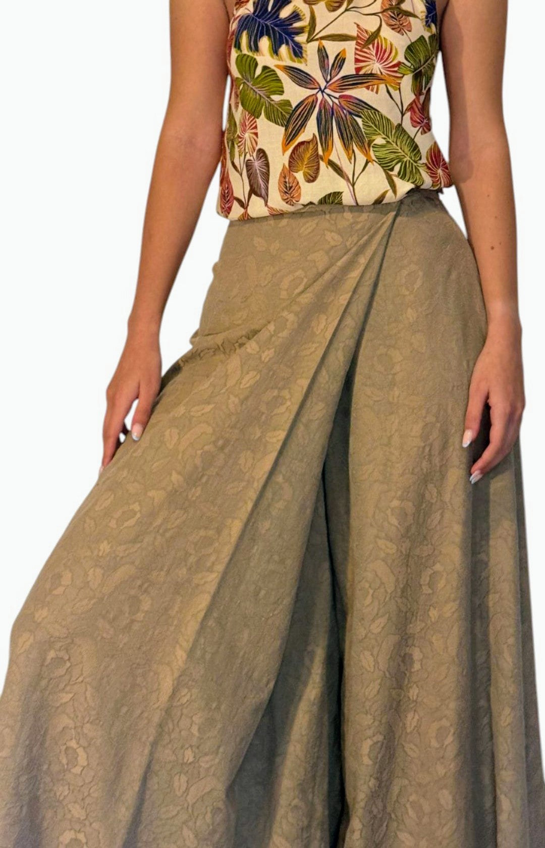 Gonna/pantalone Edera - vista primo piano - Erresse Sartoria 