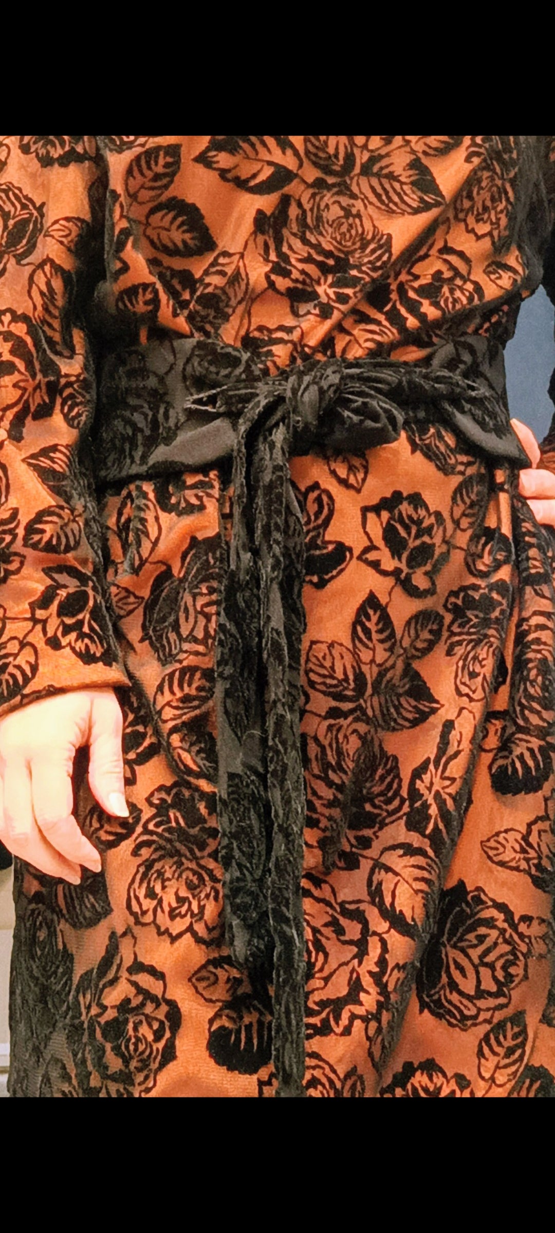 Cintura "Liberty" con due fusciacche (nera ed arancione)